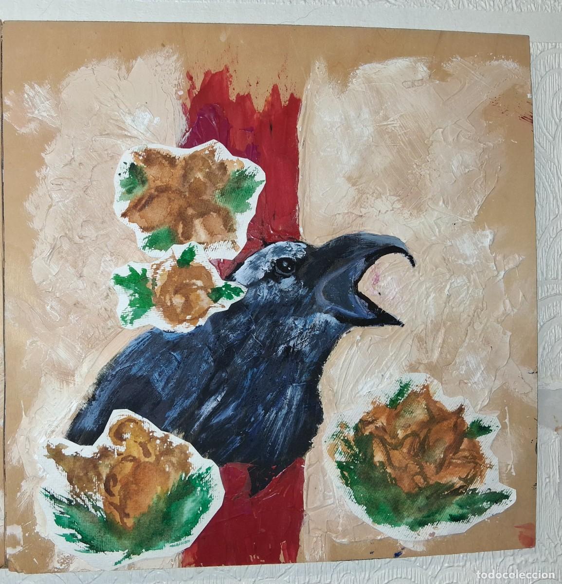 Arte: ACR&Iacute;LICO Y COLLAGE SOBRE TABLA. - Foto 3