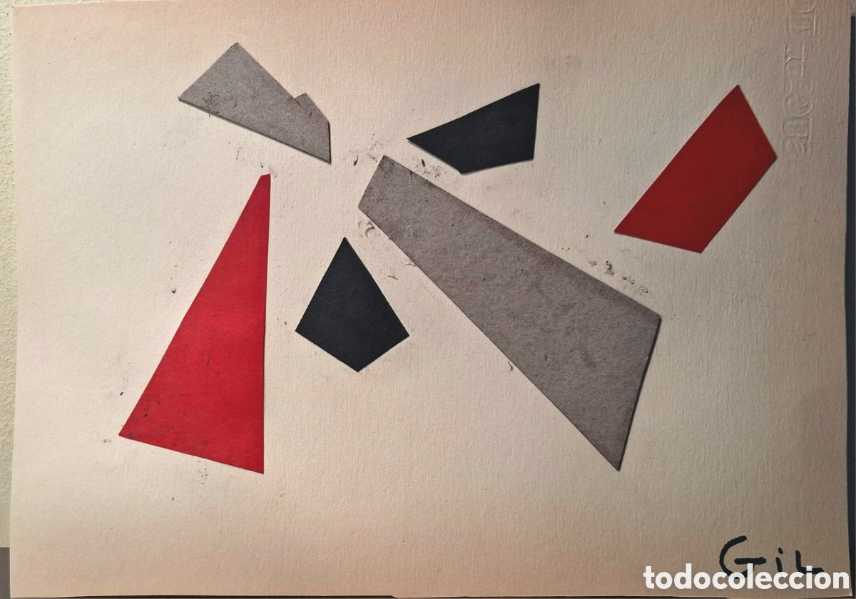 Arte: Manuel Gil P&eacute;rez (Valencia 1925-1957) &rdquo;Sin titulo&rdquo; espacios din&aacute;micos/Oteiza (15 x 21.5) 1956-57