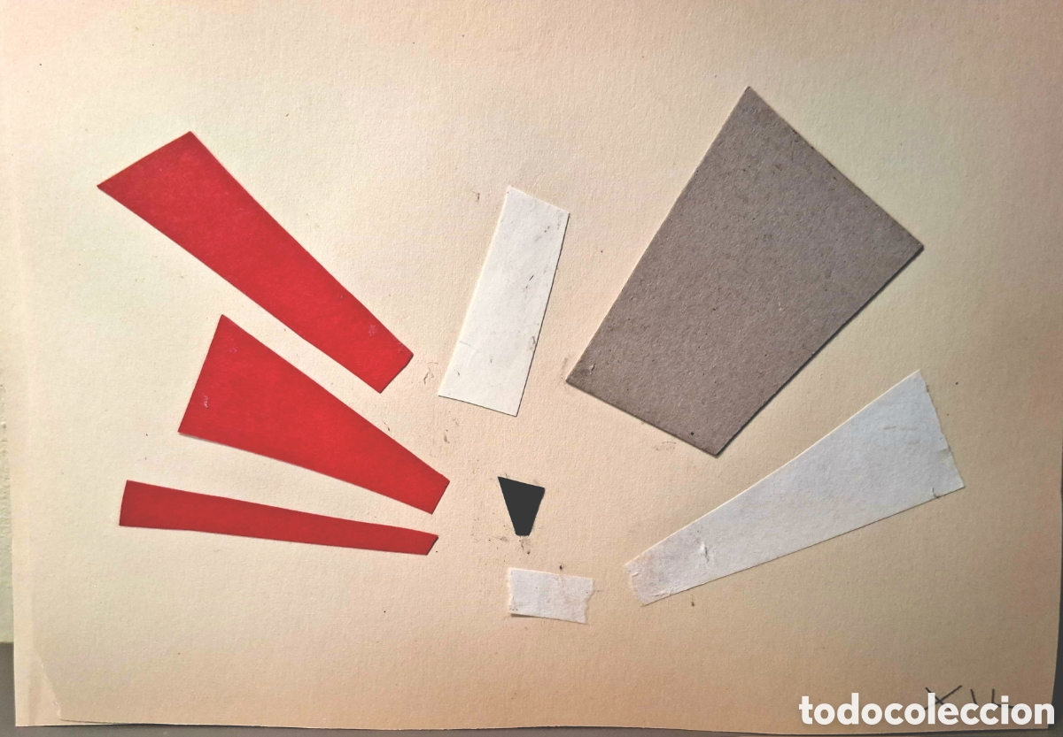 Arte: Manuel Gil P&eacute;rez (Valencia 1925-1957) collage/Oteiza (15 x 21) 1956-57