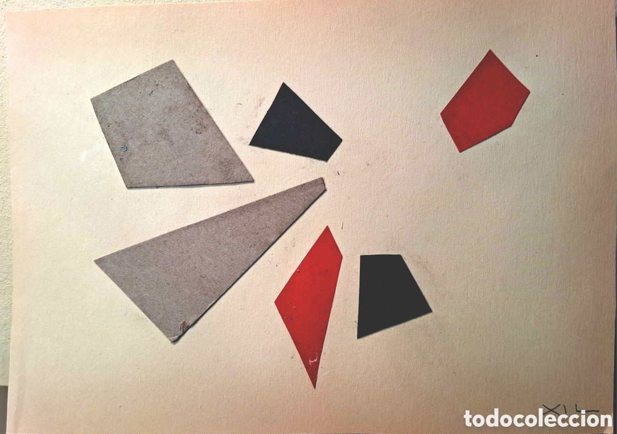 Arte: Manuel Gil P&eacute;rez (Valencia 1925-1957) collage/Oteiza (15 x 21) 1956-57