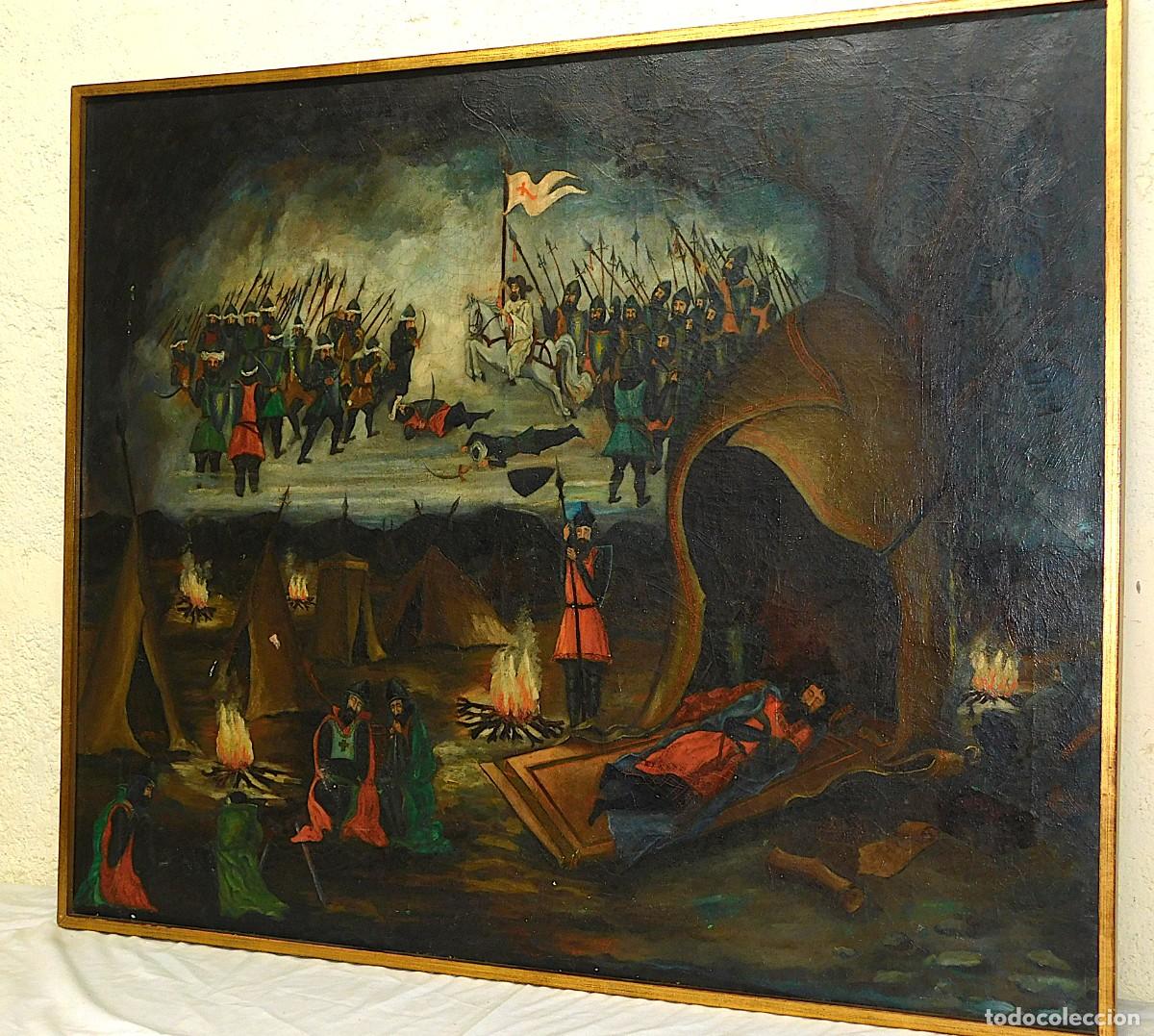 Kunst: &Oacute;LEO SOBRE TELA - JOS&Eacute; ACED - EL SUE&Ntilde;O DE RAMIRO I