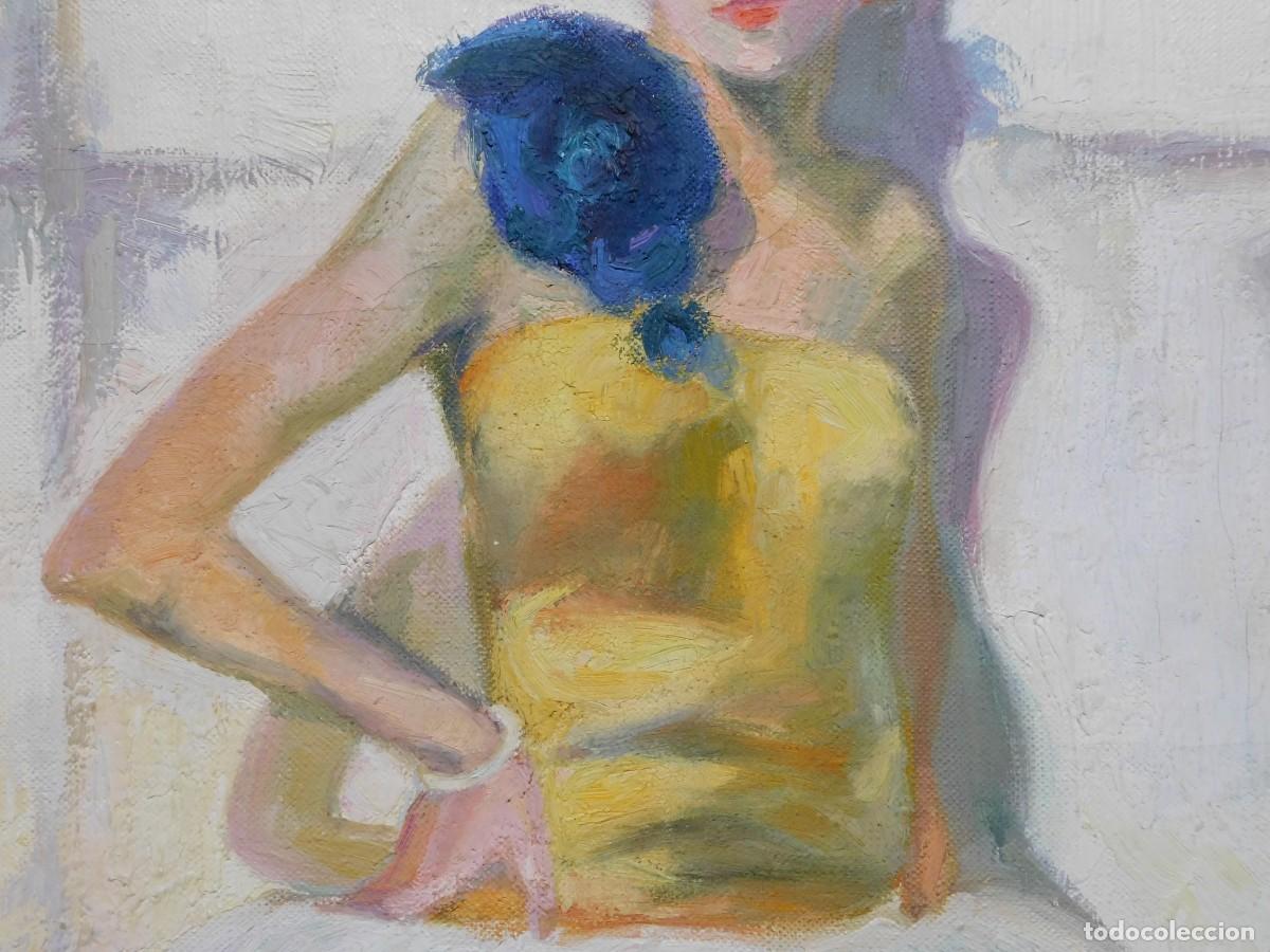 Arte: &Oacute;LEO SOBRE TELA - BAILARINA - Foto 4