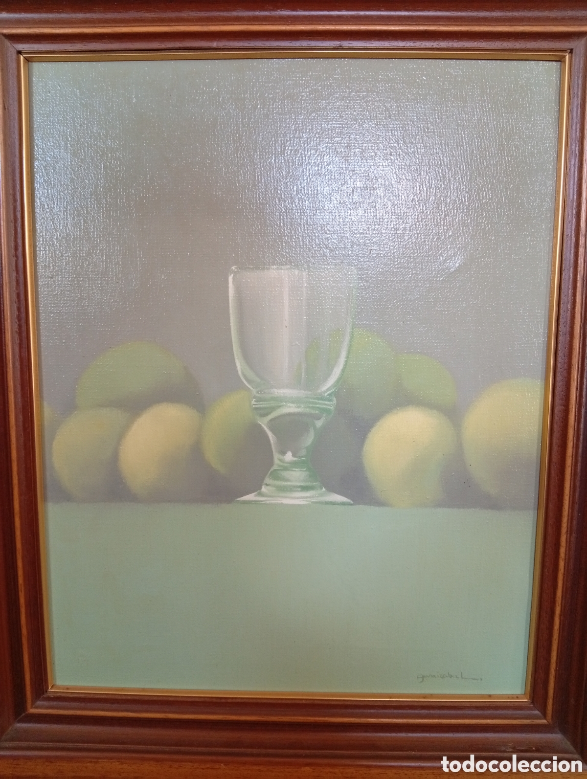 Arte: Pintura gallega oleo lienzo del gran pintor Javier Garaizabal Fontenla ( La Coru&ntilde;a, 1944)