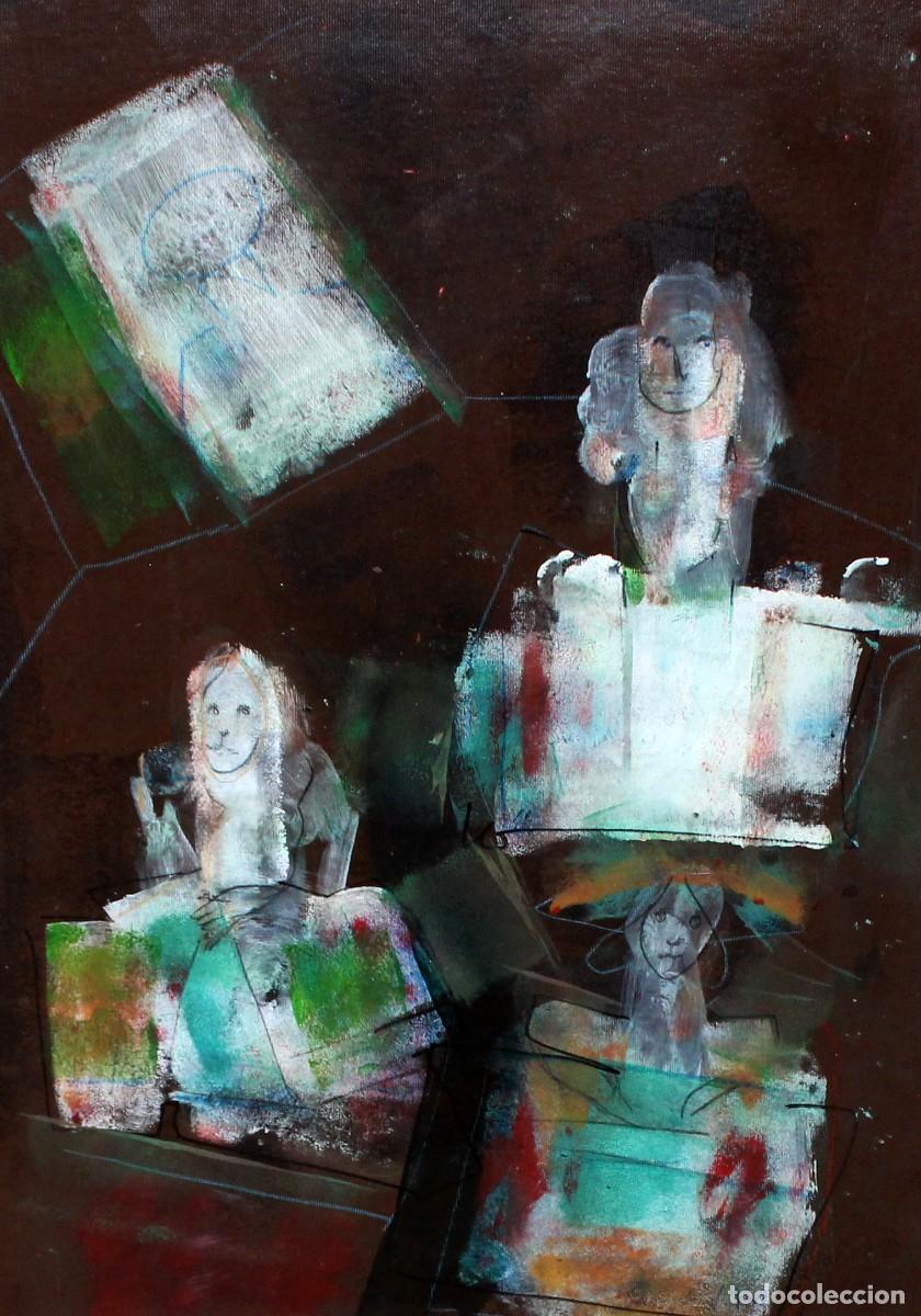 Arte: CARLOS MENDEZ (Buenos Aires, 1943) ACRILICO FIRMADO. FRAGMENTOS DE INFANCIA