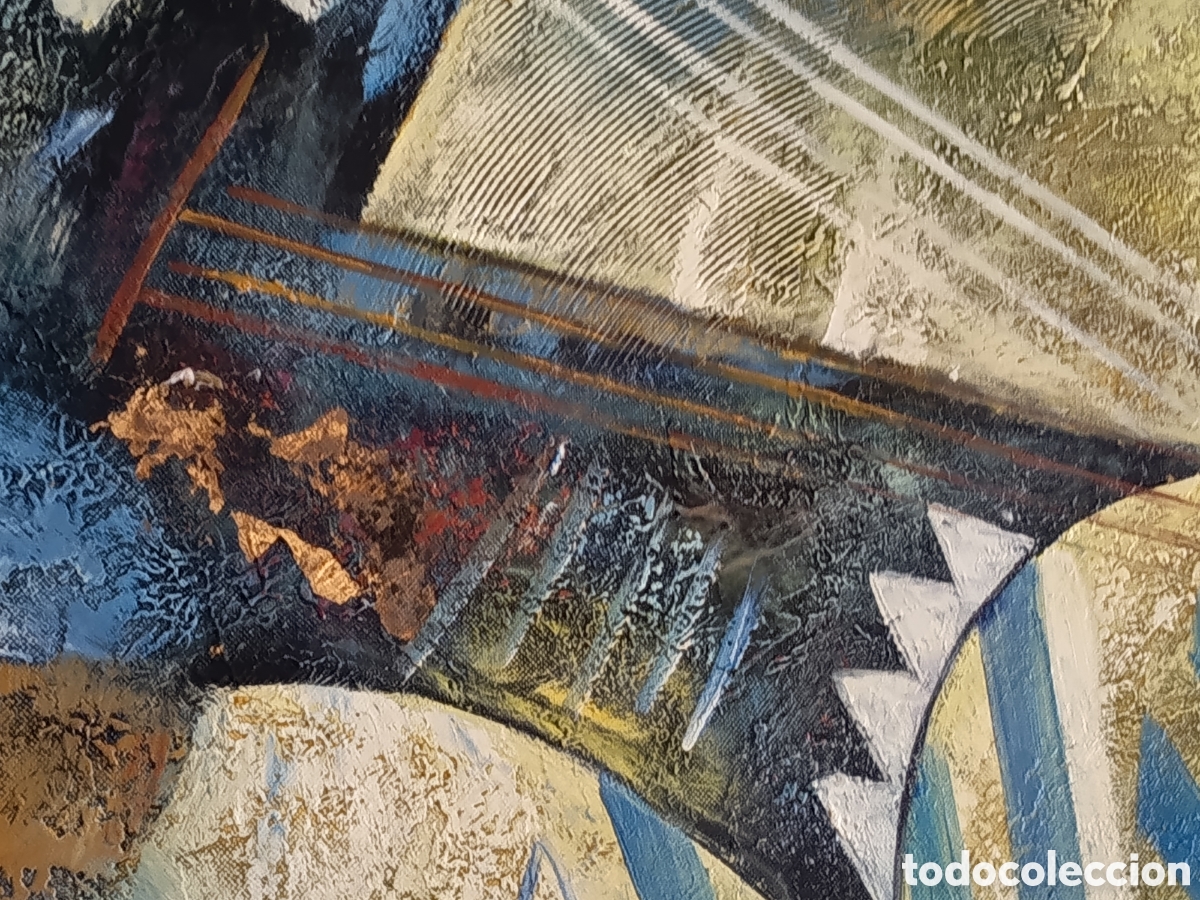 Arte: Abstracto oleo l&iacute;neas suaves - Foto 2