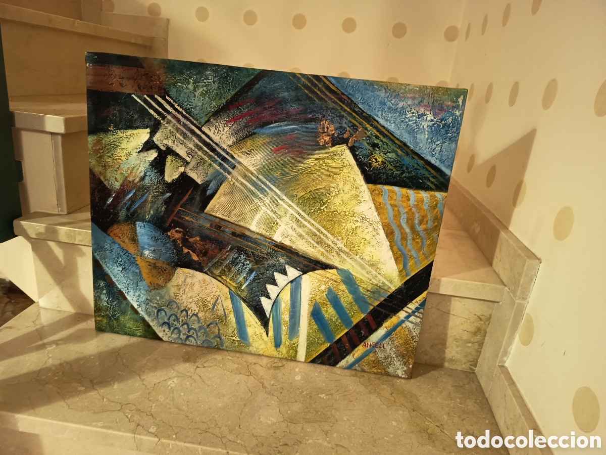 Arte: Abstracto oleo l&iacute;neas suaves - Foto 4