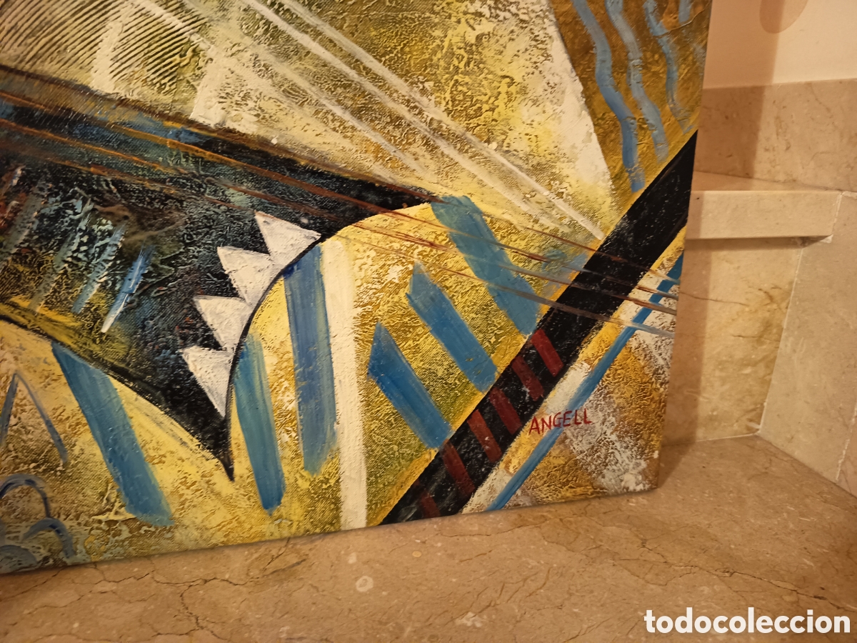 Arte: Abstracto oleo l&iacute;neas suaves - Foto 6