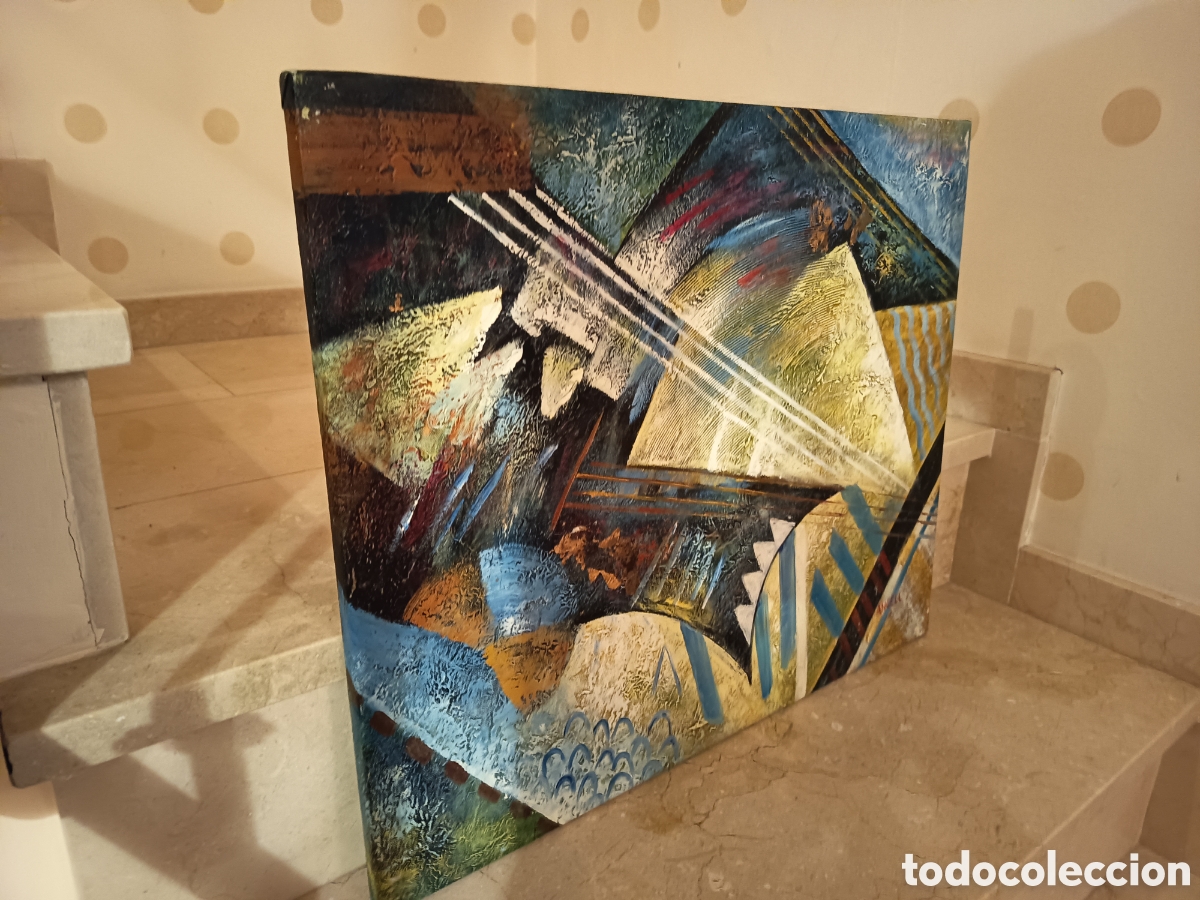 Arte: Abstracto oleo l&iacute;neas suaves - Foto 7