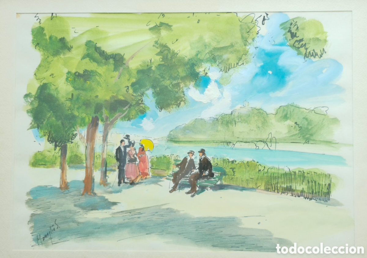 Arte: Acuarela original Moneglia - Foto 2
