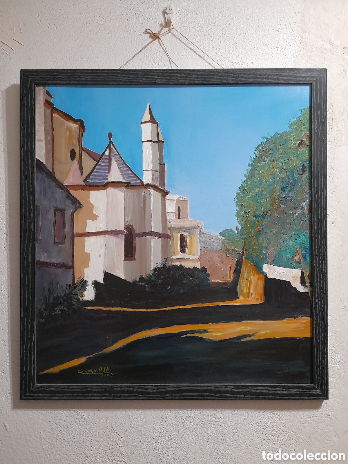 Arte: &Oacute;leo sobre tabla de Carmen Andr&eacute;s Melero - Santuario de la Misericordia (Canet de Mar) - 2005