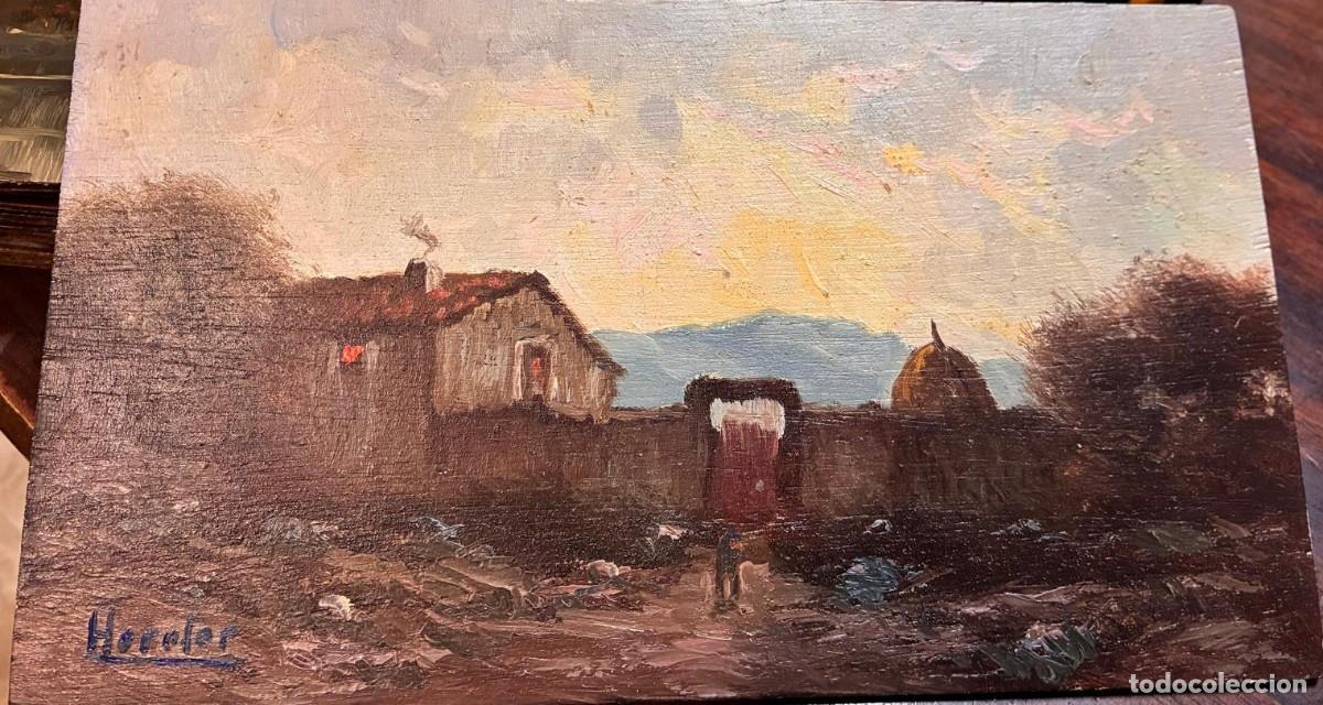 Arte: HERETER. Paisaje con caser&iacute;o