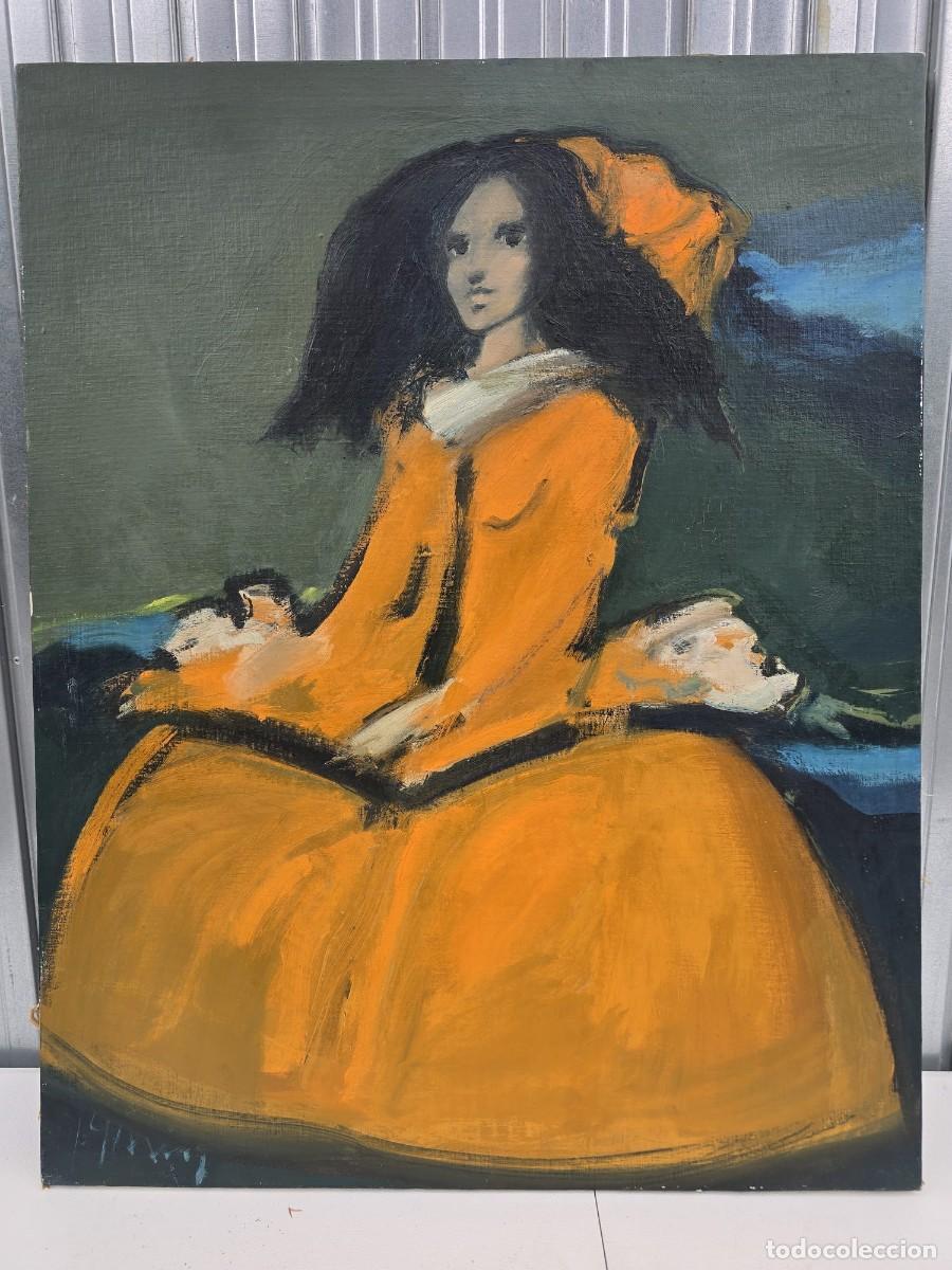 Arte: Juan GARCES MENINA oleo lienzo 93 x 73 cms