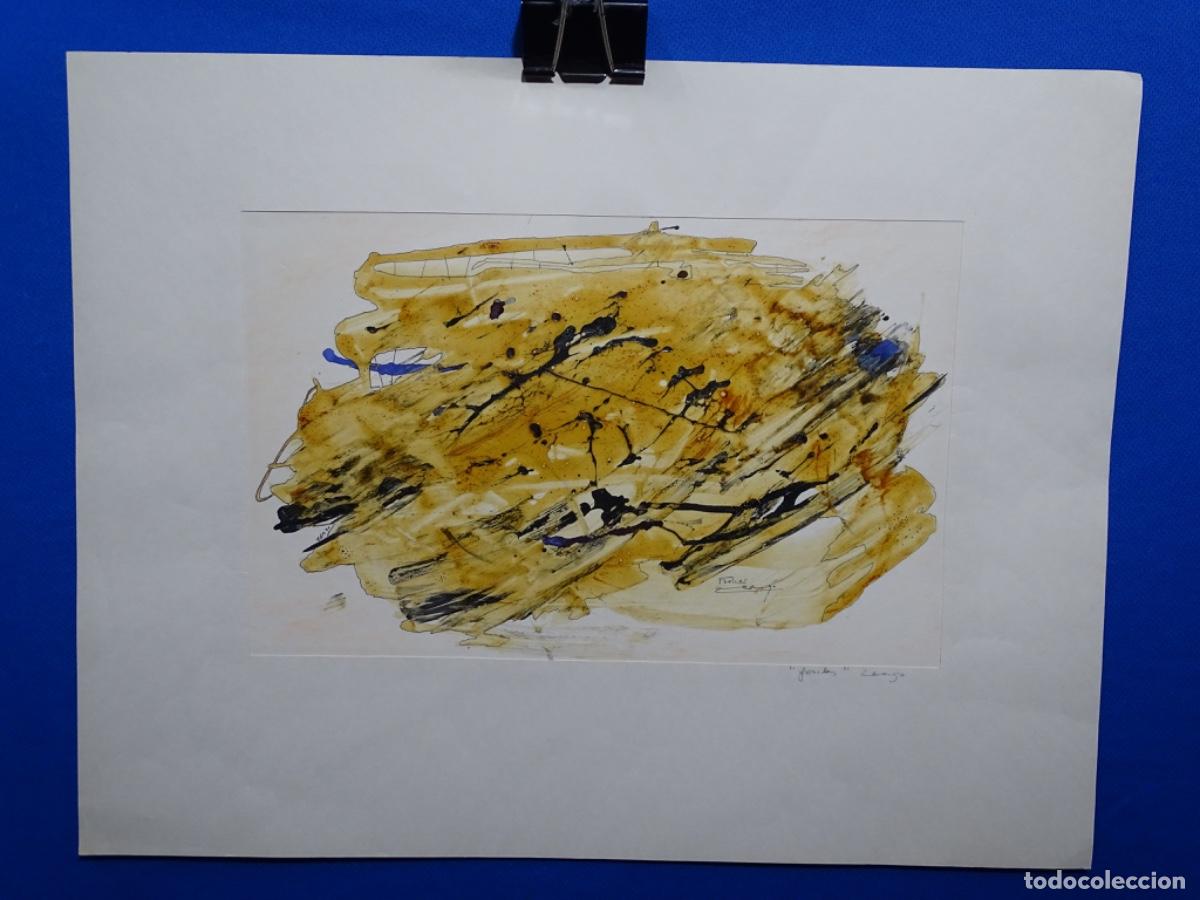 Arte: T&Eacute;CNICA MIXTA SOBRE CARTULINA. JES&Uacute;S R. ZEA /BARCELONA 1963). FOXILES.