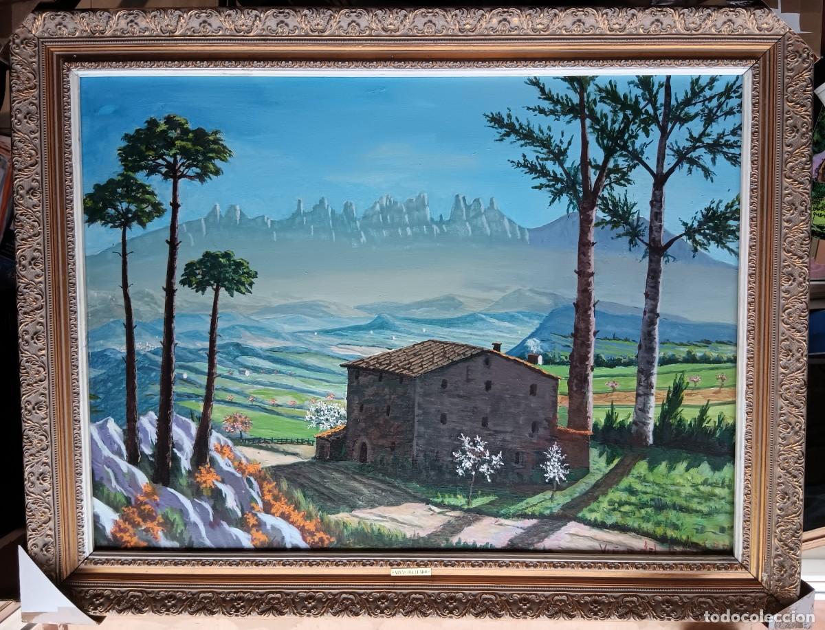 Arte: JOSEP VI&Ntilde;AS MONTBLANCH, BERGA (BARCELONA) 1924-2012. &Oacute;LEO SOBRE TELA ENMARCADO 96 X 74. 1977.