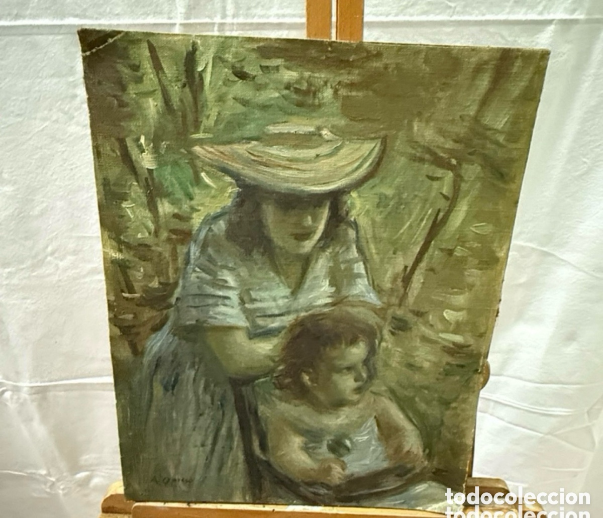 Art: ALFREDO OPISSO CARDONA (Barcelona, 1907 - Matar&oacute;, Barcelona, 1980). &oacute;leo sobre lienzo firmado