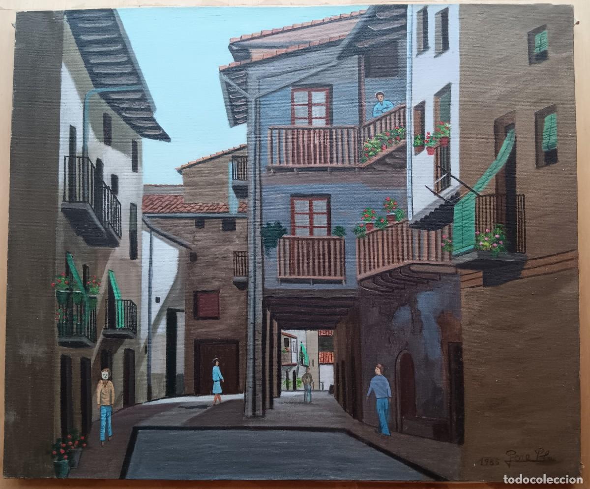 Art: PERE PLA PAR&Eacute;S (1951-2024). &Oacute;LEO SOBRE TELA 65 X 54. A&Ntilde;O 1985. VER FOTOS.