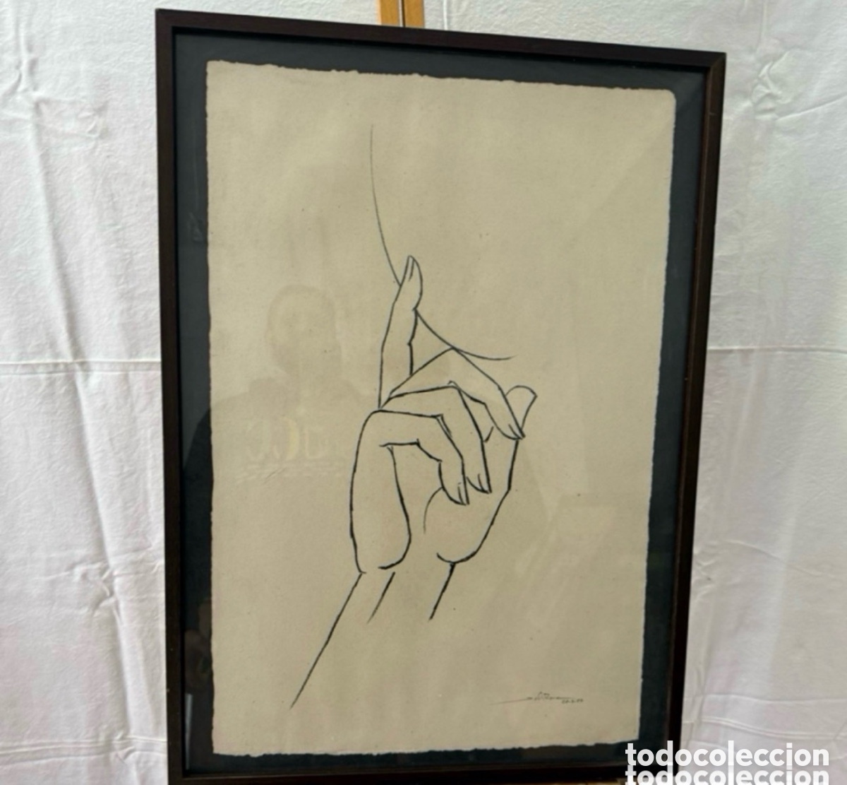 Kunst: Jordi Roca Tubau (Ripoll, 1933) dibujo Tinta sobre papel firmado y fechado. Escuela Catalans