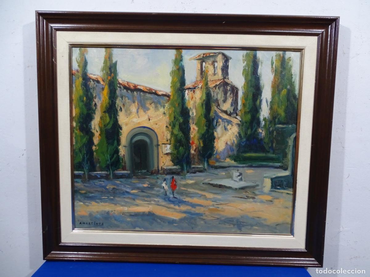 Kunst: &Oacute;LEO TELA FIRMADO A. MART&Iacute;NEZ. IGLESIA ROM&Aacute;NICA SANT PERE DE TERRASSA.