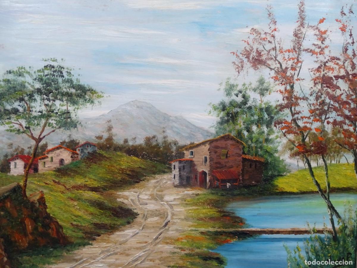 Arte: GRAN OLEO SOBRE TABLEX FIRMADO NADAL. PAISAJE.