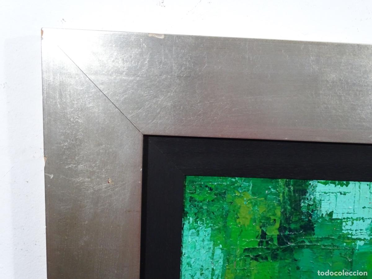 Arte: GRAN OLEO SOBRE TABLA ANONIMO. VERDES. - Foto 14