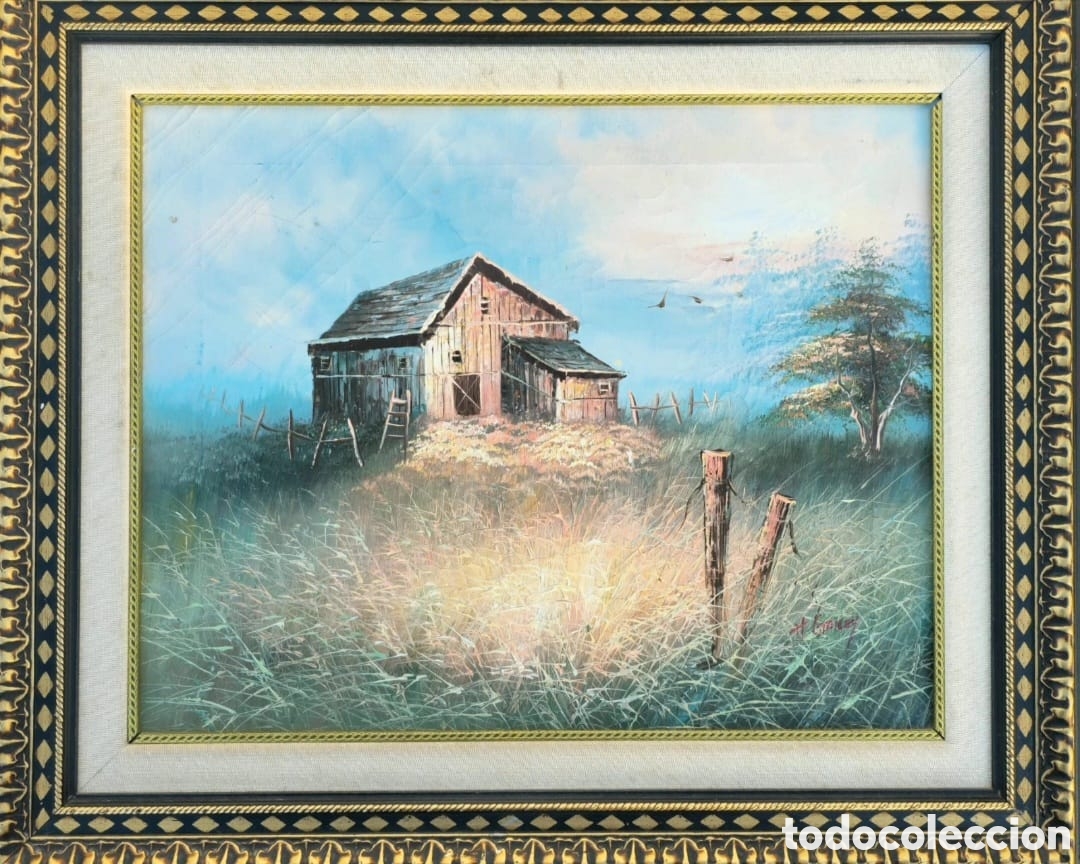 Arte: Oleo sobre lienzo H. Gailey - Foto 3