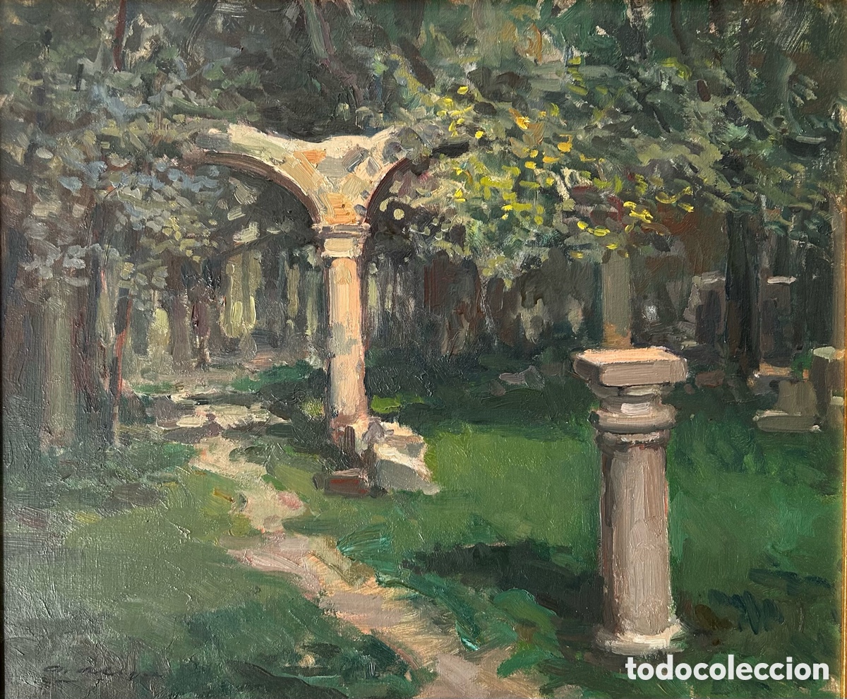Art: Agust&iacute;n Alegre (1936) &ndash; &ldquo;Claustro de la Virgen de la Vega&rdquo; &ndash; &Oacute;leo sobre lienzo