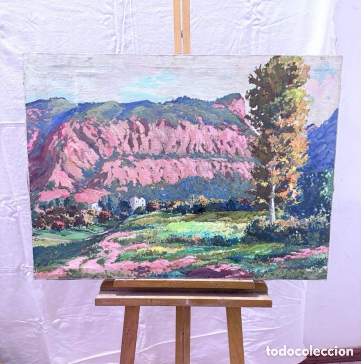 Arte: Pau Casanovas Morral. &Oacute;leo sobre lienzo. Roca perona Lleida. Composici&oacute;n figurativa