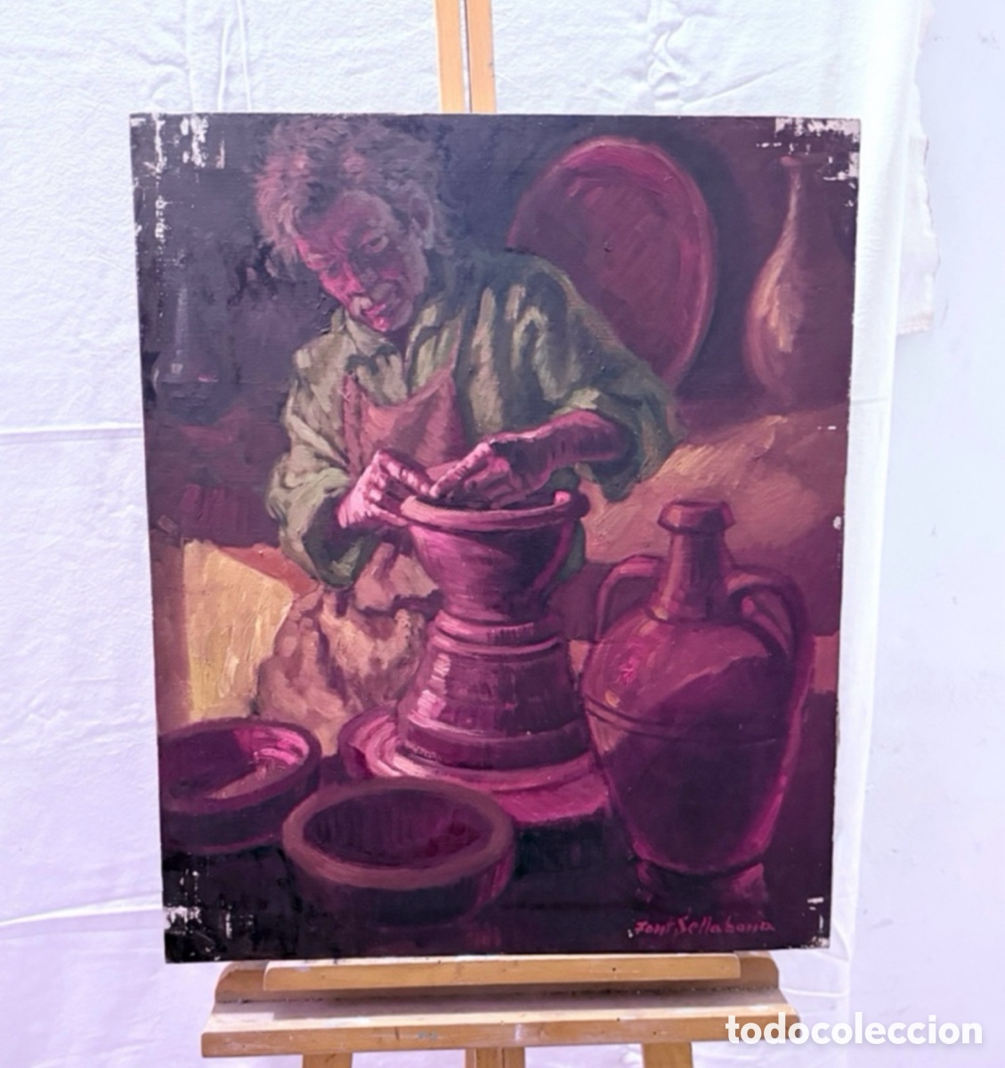 Kunst: Josep Font Sellabona. &Oacute;leo sobre lienzo.