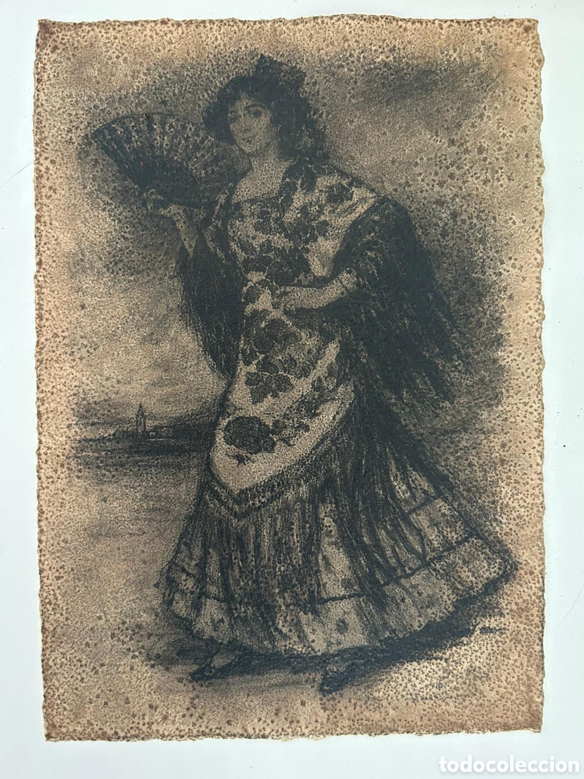 Arte: Carb&oacute;ncillo en cart&oacute;n 21x26cm