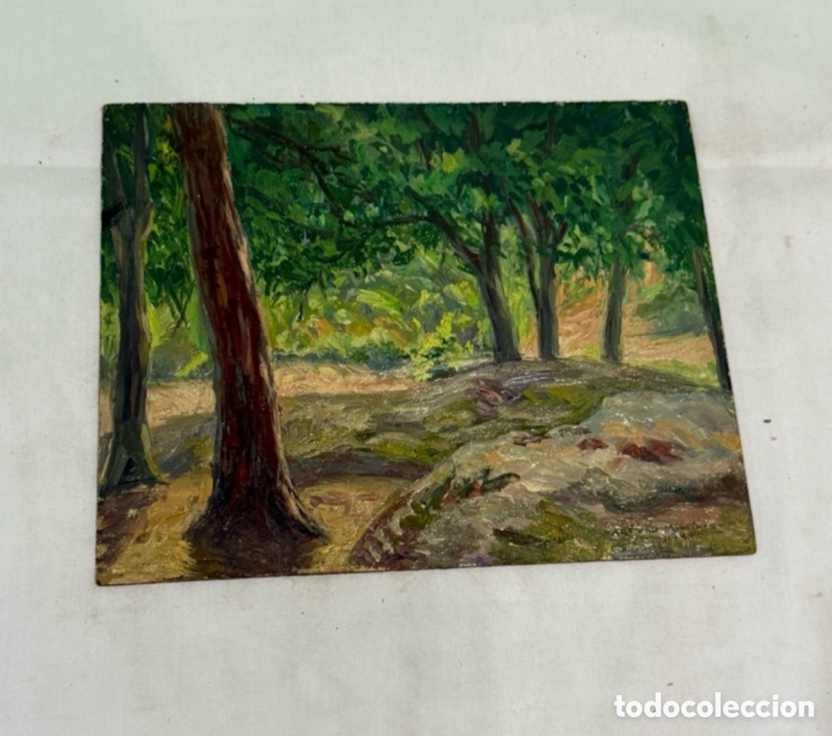 Arte: ARTURO MARTINEZ (VALENCIA 1899 - BARCELONA) OLEO SOBRE TABLEX FIRMADO. PAISAJE.