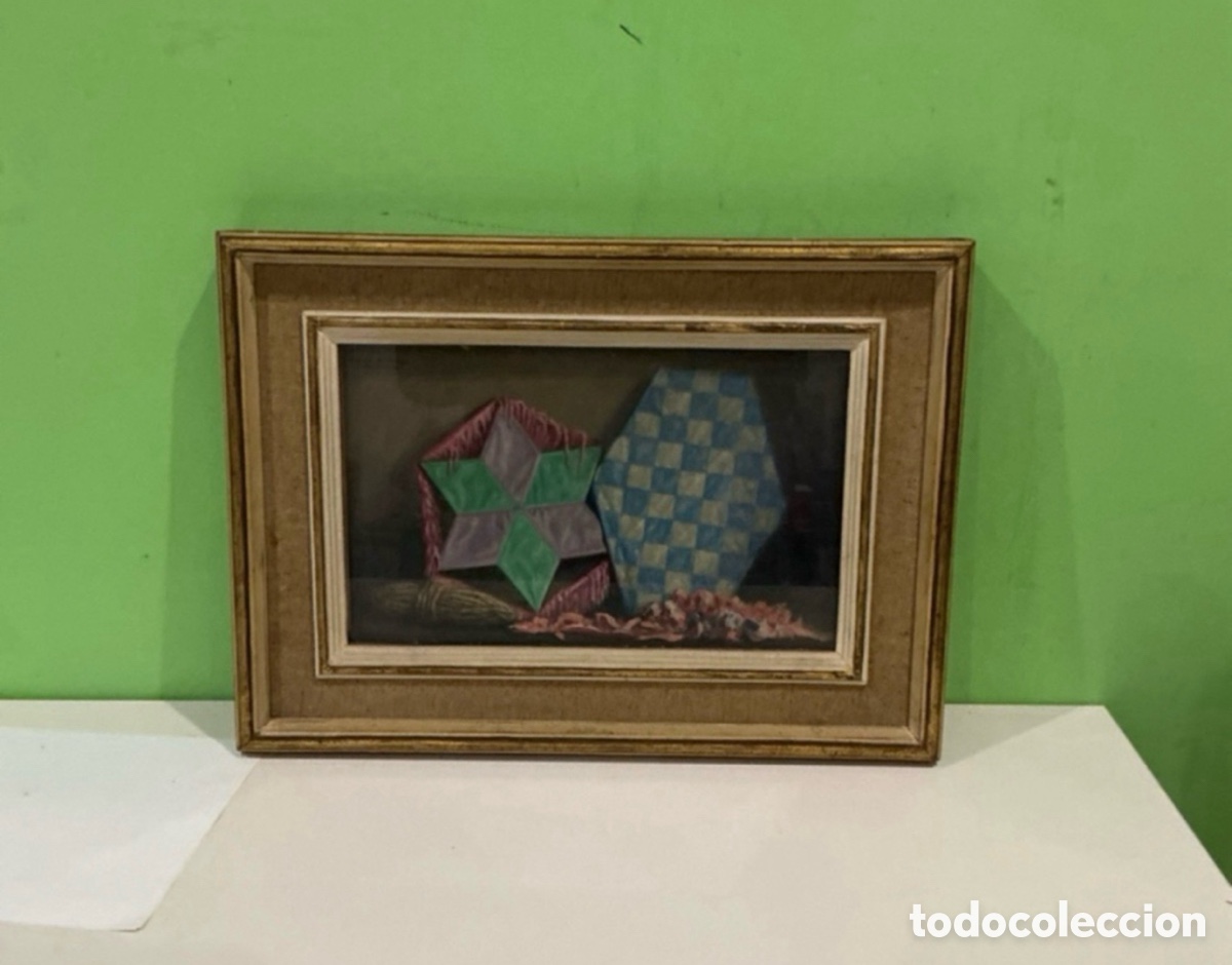 Arte: Arturo Mart&iacute;nez Cabezas 1899 &oacute;leo sobre tablex firmado y fechado 1961 bodeg&oacute;n composici&oacute;n geom&eacute;tric.