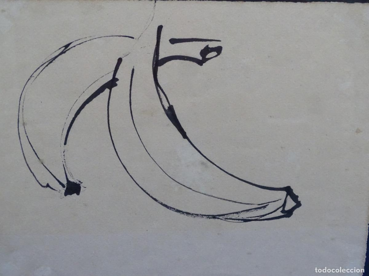 Arte: T&Eacute;CNICA MIXTA SOBRE PAPEL. ANONIMO. TRAZO SEGURO. PL&Aacute;TANOS.