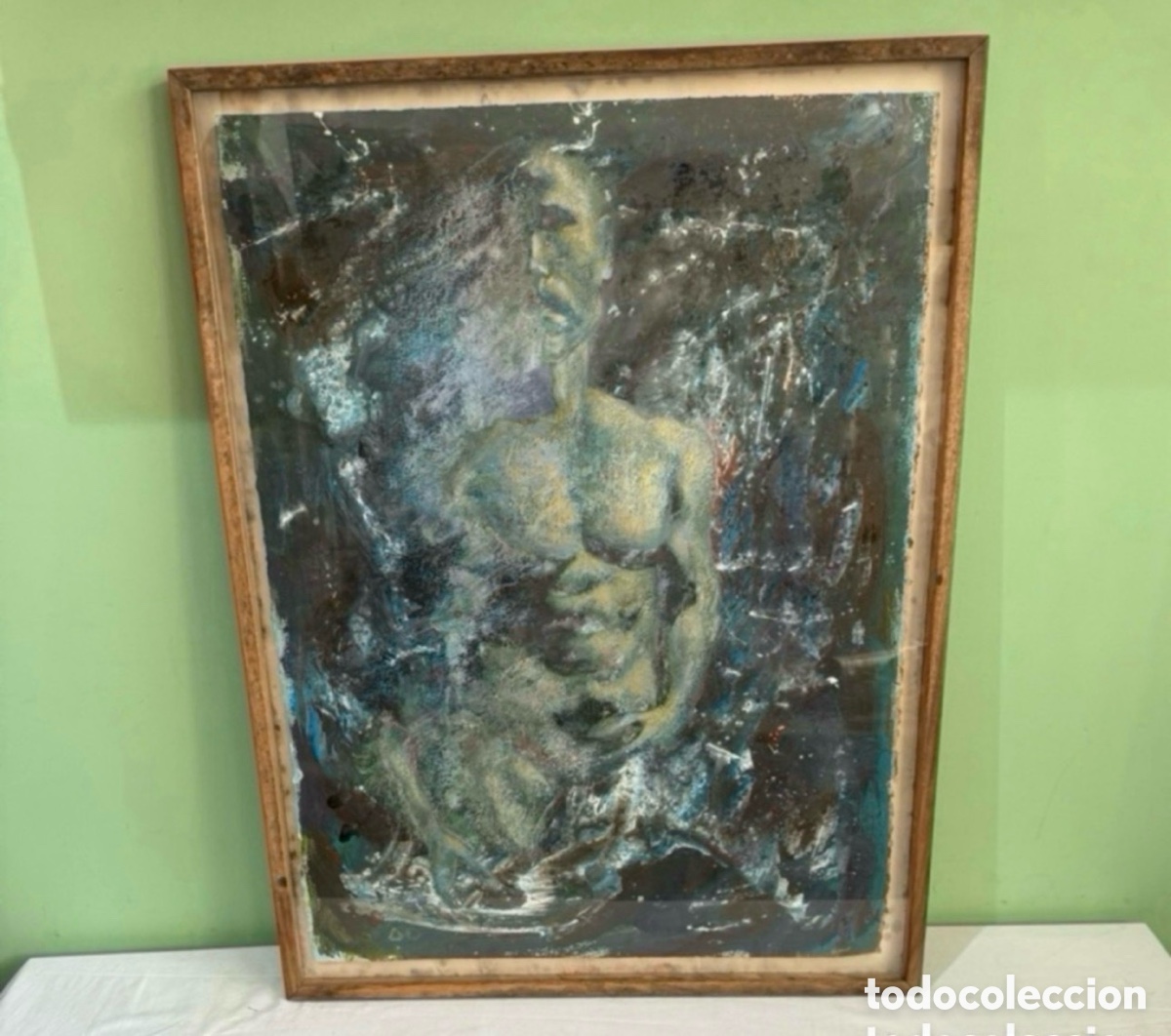 Arte: Preciosa pintura abstracta o expresionista sobre papel. Ver fotos.