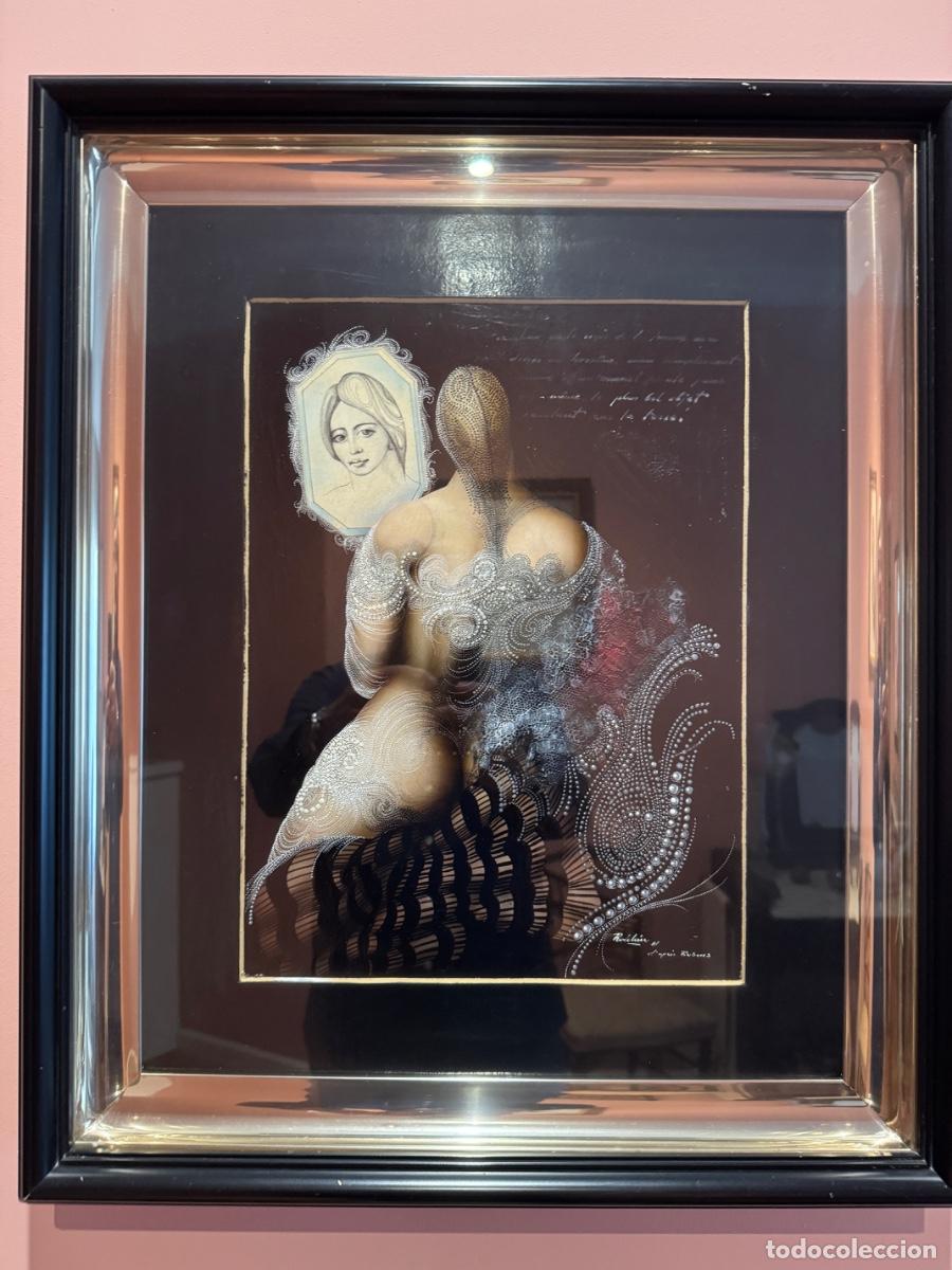 Arte: Cuadro Modesto Roldan Dama Espejo - Foto 2