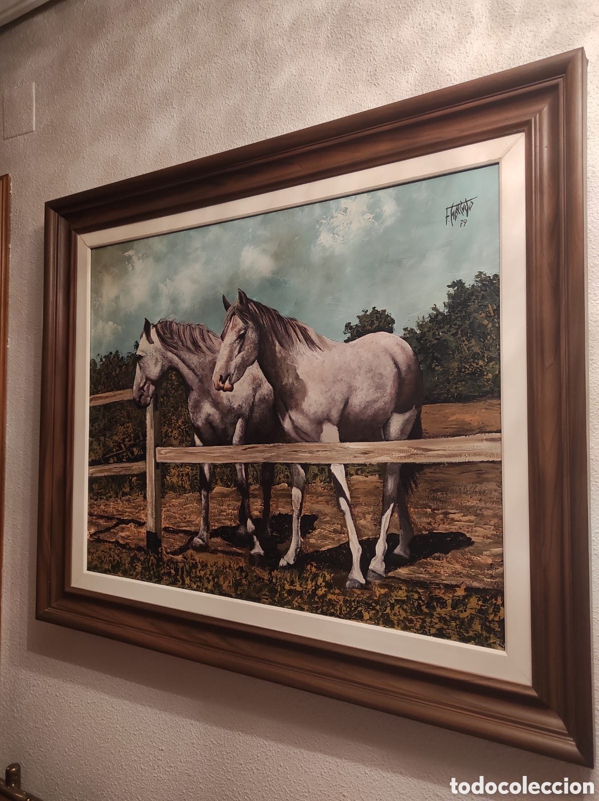 Arte: Cuadro de dos caballos - Foto 2