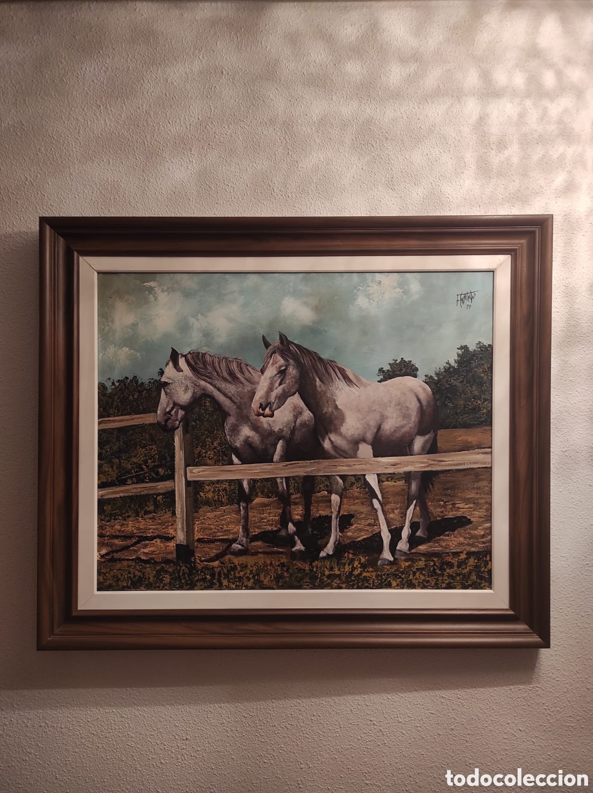 Arte: Cuadro de dos caballos