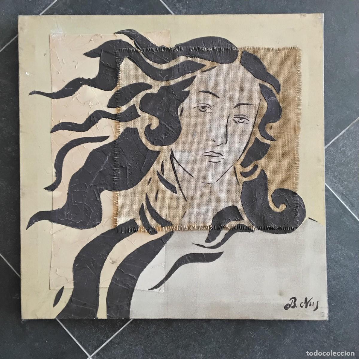 Arte: Botticelli, pintura y collage (multimedia) firmada B.Nus
