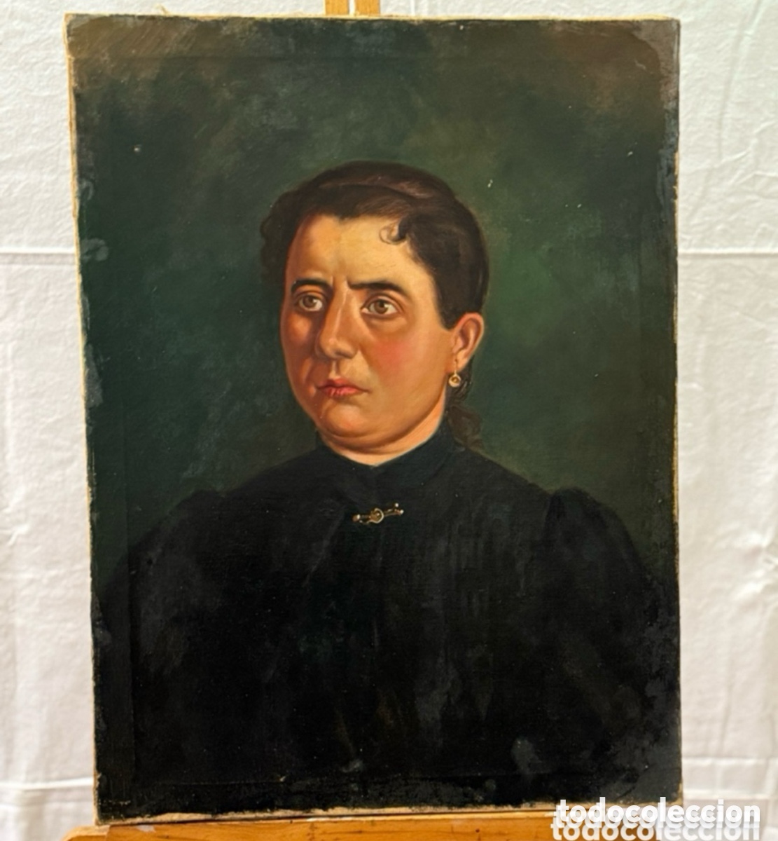 Arte: Miquel 1930. Retrato femenino. &Oacute;leo sobre lienzo.