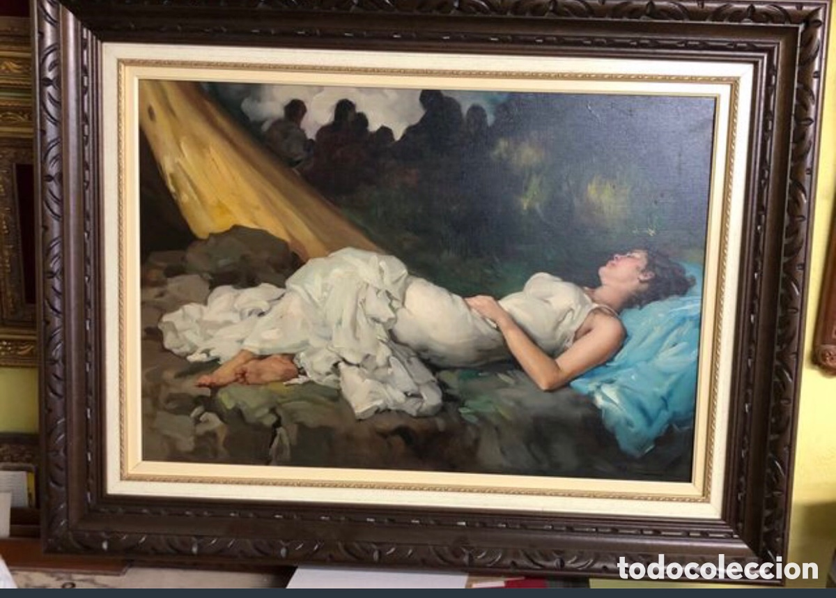 Kunst: FRANCISCO RODR&Iacute;GUEZ CLEMENT.FIRMADO oleo/lienzo .medidas 73x51 con marco 97x75