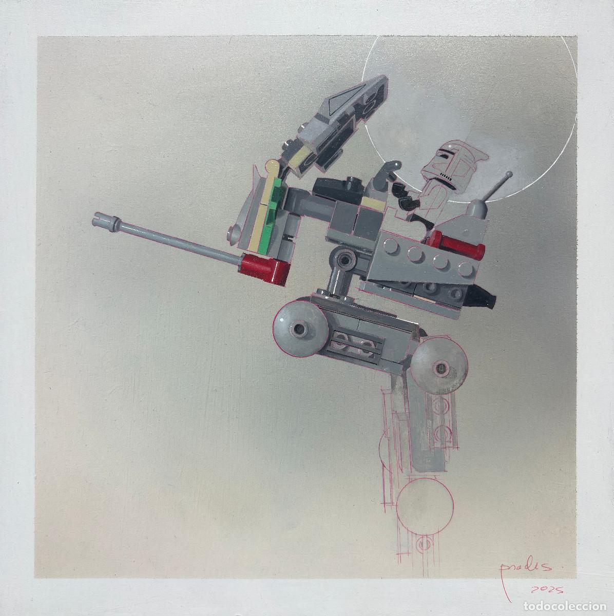 Arte: Pintura original (30x30 cm.) LEGO Star Wars Clone Scout Walker