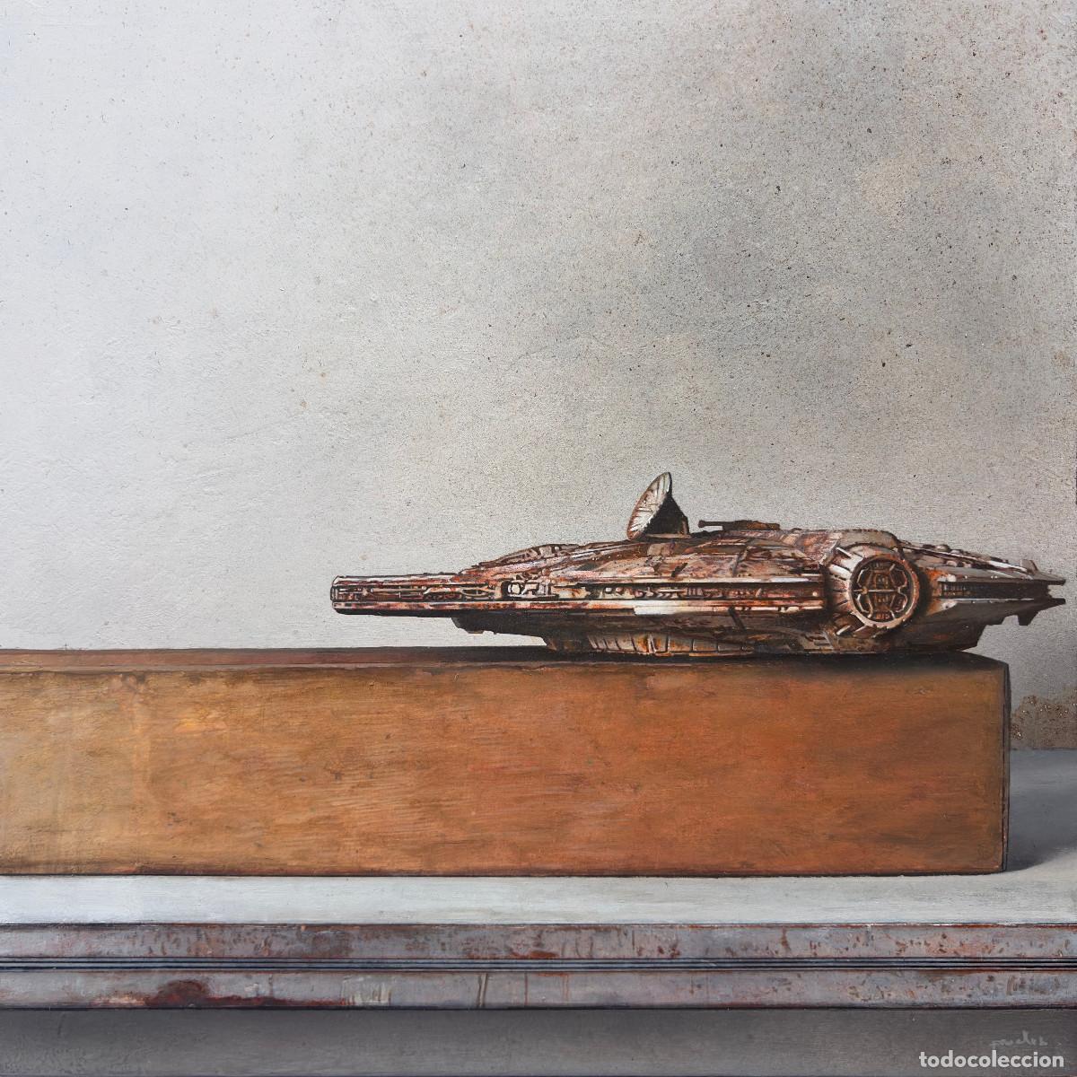 Kunst: Serie &oacute;xido (&oacute;leo, 30x30 cm.) Star Wars, Halc&oacute;n Milenario