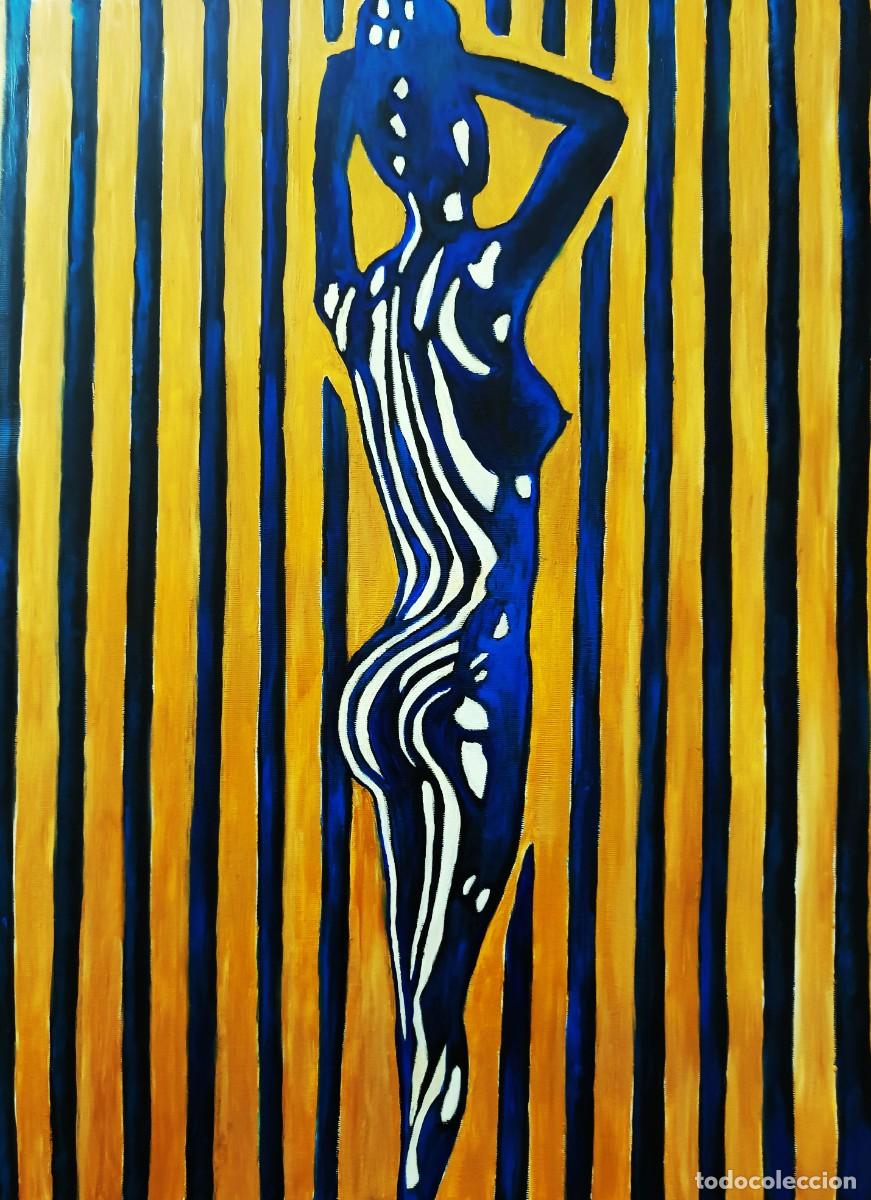 Arte: Mujer en lineas obra de Mercedes Gilaberte