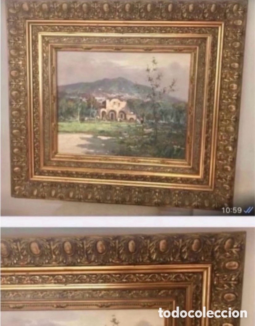 Arte: Cuadro con doble marco en Dorado al Oleo - Foto 2