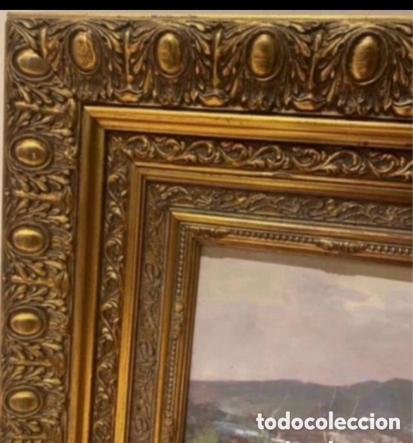 Arte: Cuadro con doble marco en Dorado al Oleo - Foto 4