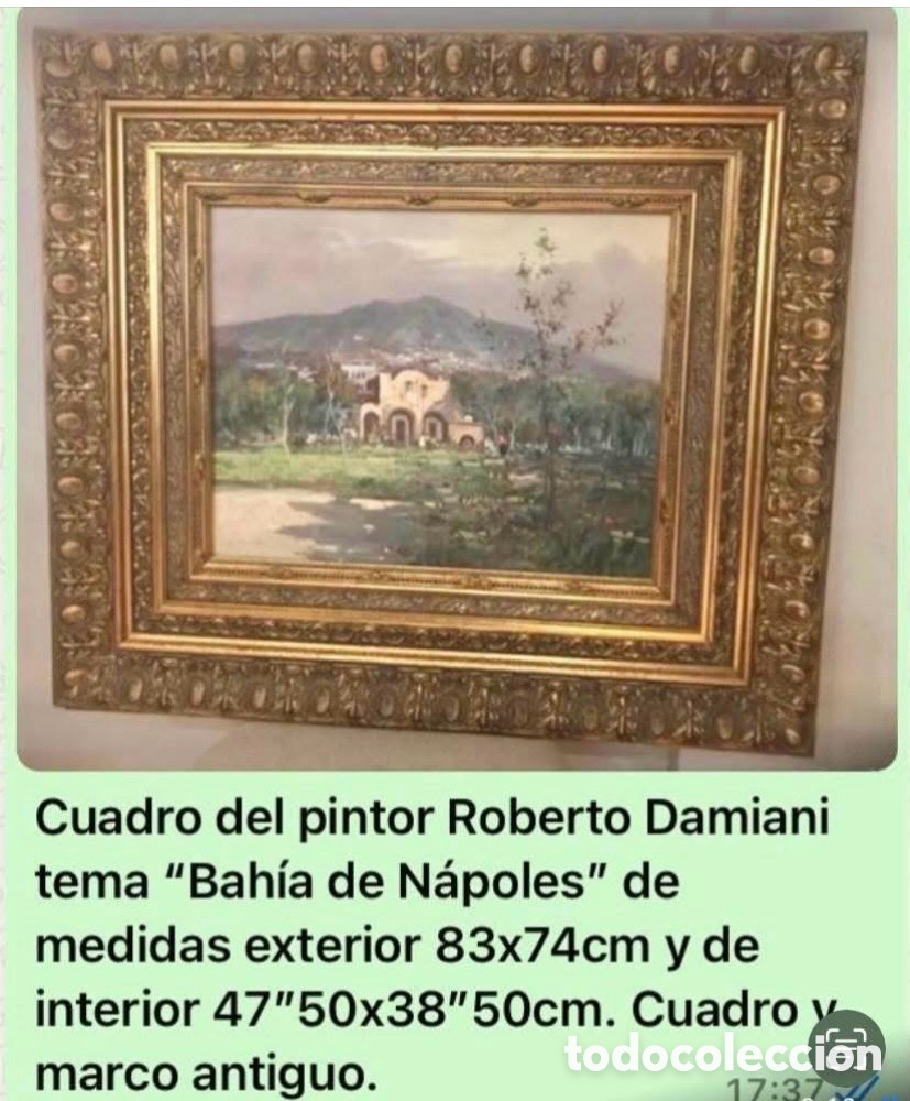 Arte: Cuadro con doble marco en Dorado al Oleo - Foto 7