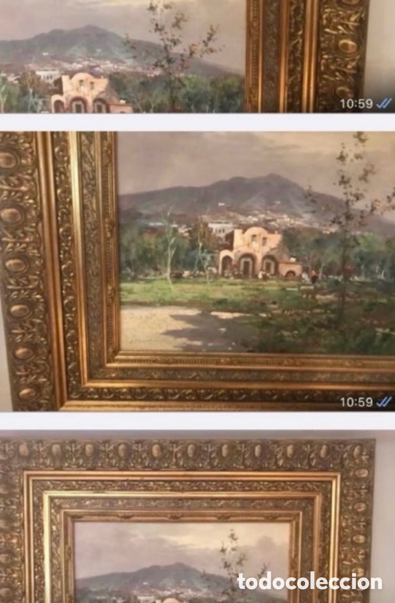 Arte: Cuadro con doble marco en Dorado al Oleo - Foto 8