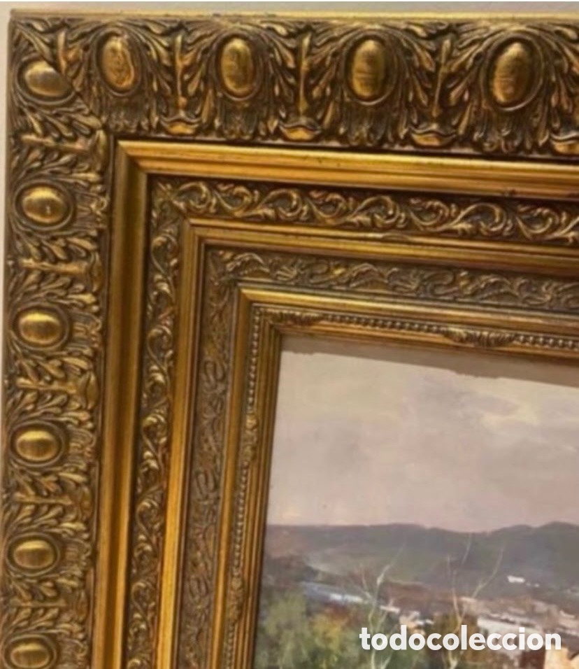 Arte: Cuadro con doble marco en Dorado al Oleo - Foto 11