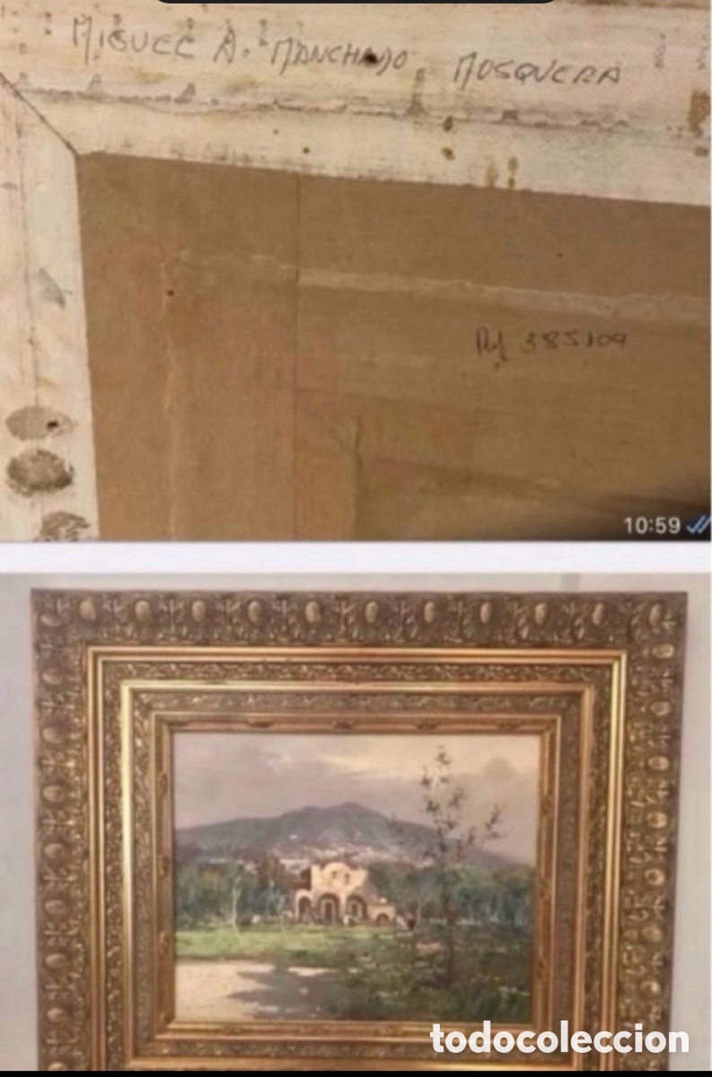 Arte: Cuadro con doble marco en Dorado al Oleo - Foto 14
