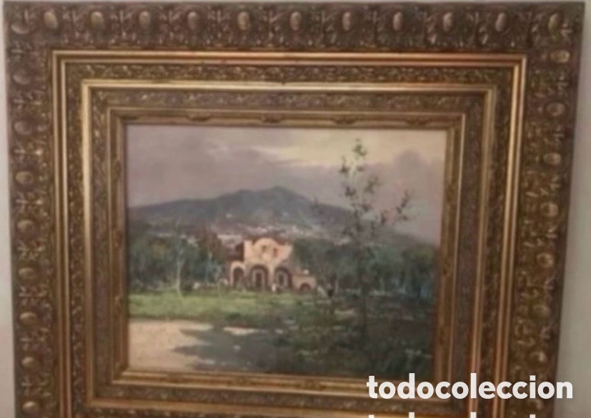 Arte: Cuadro con doble marco en Dorado al Oleo - Foto 1