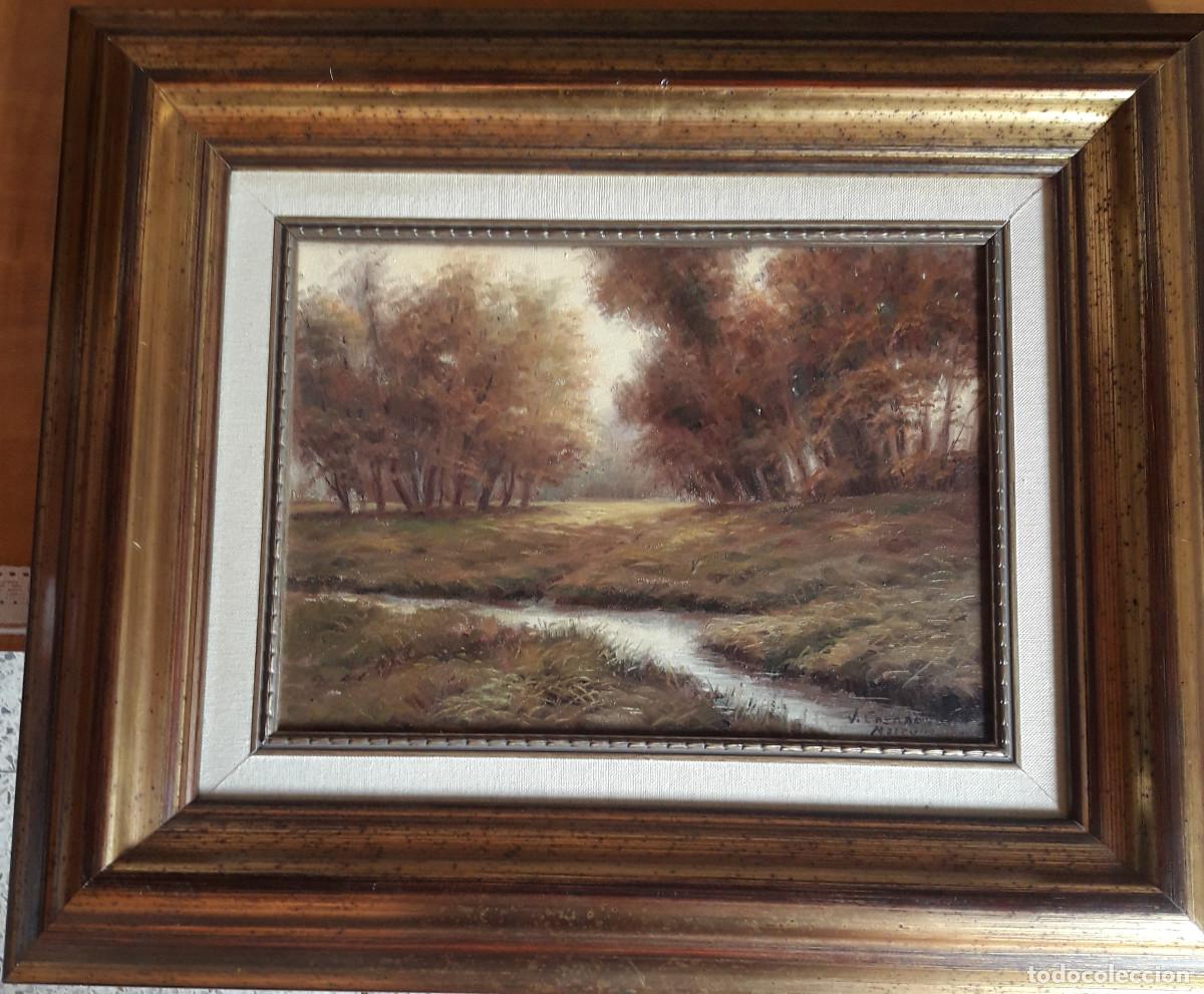 Arte: PRECIOSO CUADRO ANTIGUO PINTADO AL &Oacute;LEO, SOBRE LIENZO, FIRMADO J.CASANOVAS MOREU.